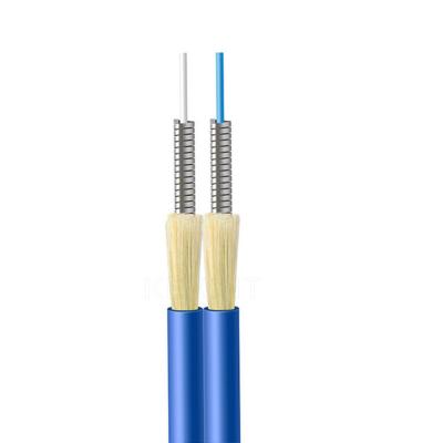 Aramid Yarn Indoor Fiber Optical Cable Anti Rodent Tight Buffer Duplex Armored GJSFJBV