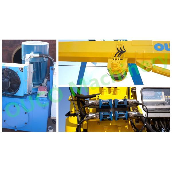 Electro телескопичные палубные судовые краны корабля цилиндра 0.2t 20m