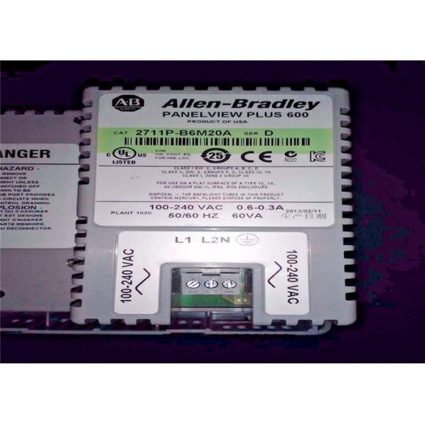 100-240V HMI Touch Screen Panel AB Panelview Plus 600 2711P-B6M20A8