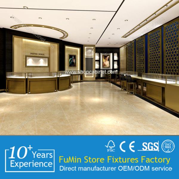 Hot sale Watch jewelry Counter Glass Display showcase with LED