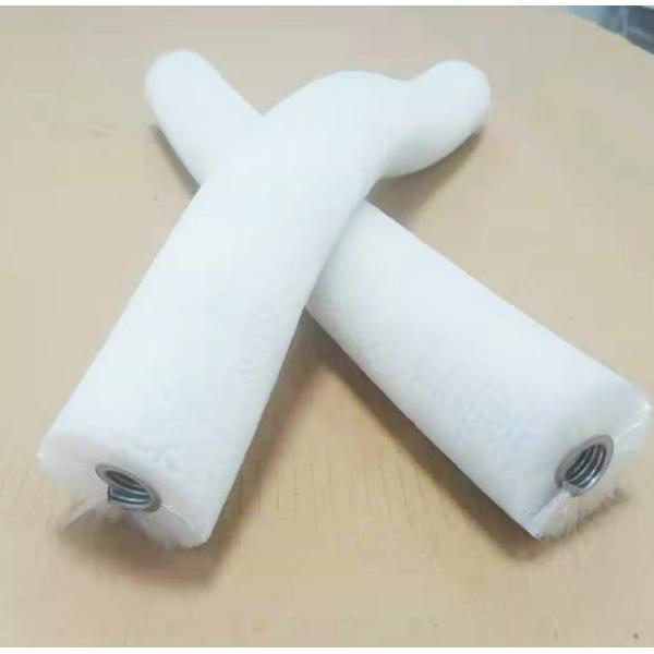 Щетка спирали ролика щетки мягкой белой щетинки нейлона PA66 белая для полируя машины