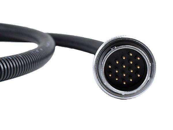 2550mm Industrial Wire Harness Black Corrugated Pipe Bundle For Purification Equipment