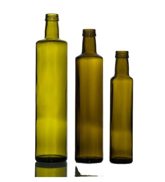 Garrafa de vidro de óleo de oliva clara de alta qualidade 500ml 330ml 250ml Tamanhos para embalagem de óleo