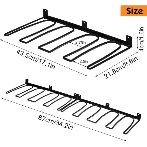 Cuchillo de botas recubierto de polvo 2 paquetes Cuchillo de botas de montaje en la pared para botas de vaquero de trabajo pesado