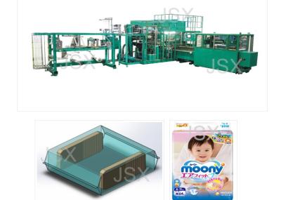 On Line Bag Making Diaper Packaging Machine / Baby Wrapping Machine Automatic