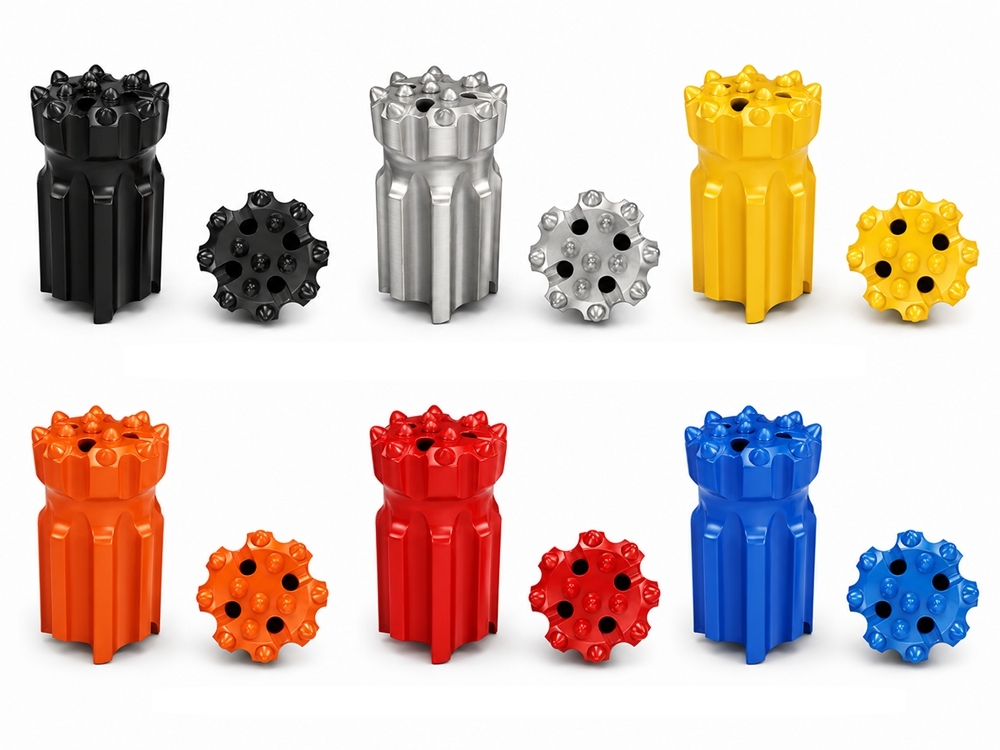 Tungsten Carbide Buttons Retrac Thread Button Bits 35deg Gauge Button Angle