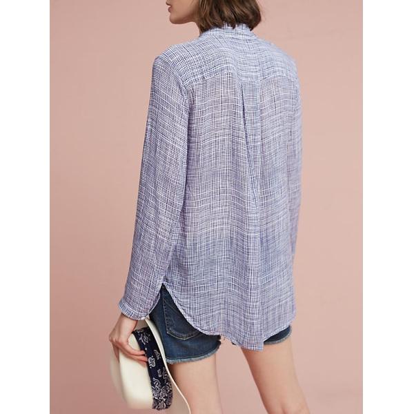 2017 женщин работают рубашки рукава глубокой в-шеи блузок длинные для женщин