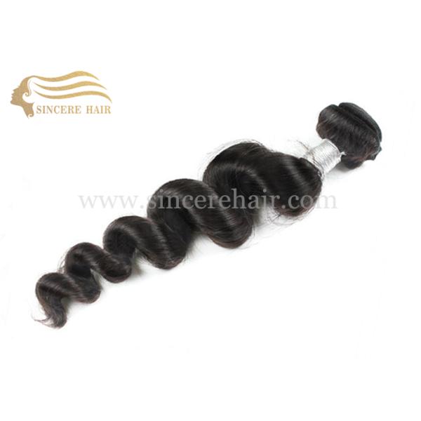 55 CM Loose Wave Hair Weft Extensions for sale - 22 Inch Black Loose Wave Remy Human Hair Weft Extension for sale 55 CM Loose Wave Hair Weft Extensions for sale - 22 Inch Black Loose Wave Remy Human Hair Weft Extension for sale