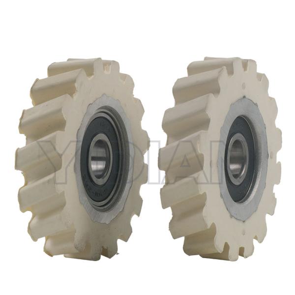 Rodillo de goma con ángulos de seguimiento para banda de borde de NANXING φ65*φ12*14mm