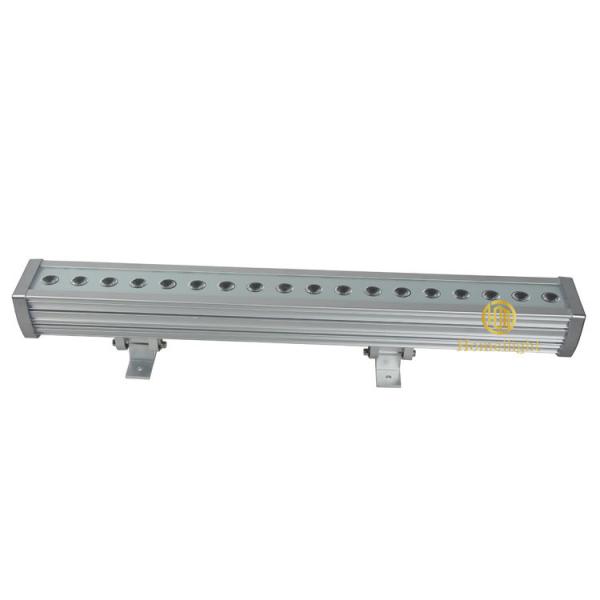1- DMX512 Control Aluminum Alloy IP65 3W 18pcs Outdoor Wall Mounted Colorful Light LED Wall Washer Bar