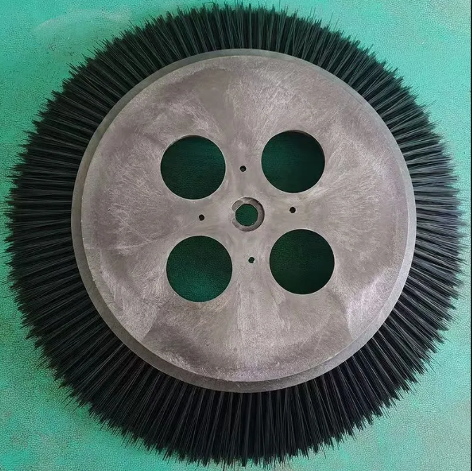 Motor-Driven Disc Sweeper Side Brush Road Sweeper Side Brush Automatic Rotating Disc Brush Side Broom for Sweeper Municipal Cleaning Equipment Accessories