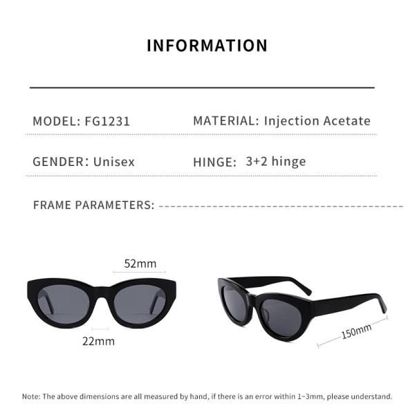 Поляризовыванный глаз кота круглых солнечных очков ацетата ретро для женщин