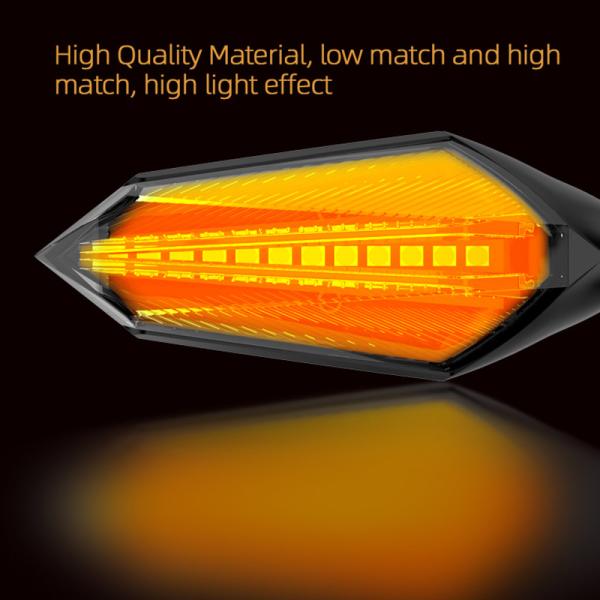 YAYE ABS PC Water Lamp DC12V Motorcycle LED Turn Signal Indicator Light