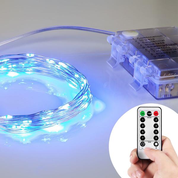 13 Key IR Remote Control 3*AA Battery Operated LED String Lights For Christmas, Party, Festival Decoraction