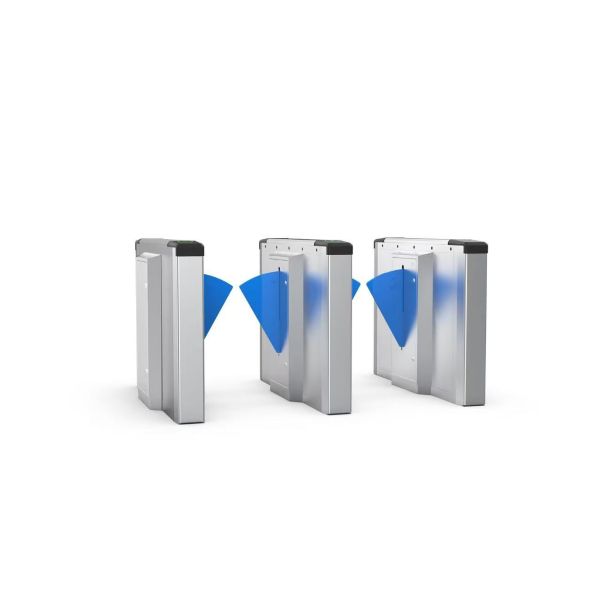 Stainless Steel SUS304 Swing Turnstiles Floor Mounted With Adjustable Gate Opening Speed