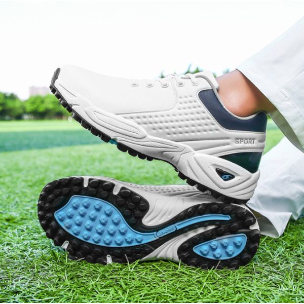 PU Leather Men Golf Shoes Outdoor Men Casual Sports Shoes EU40-46
