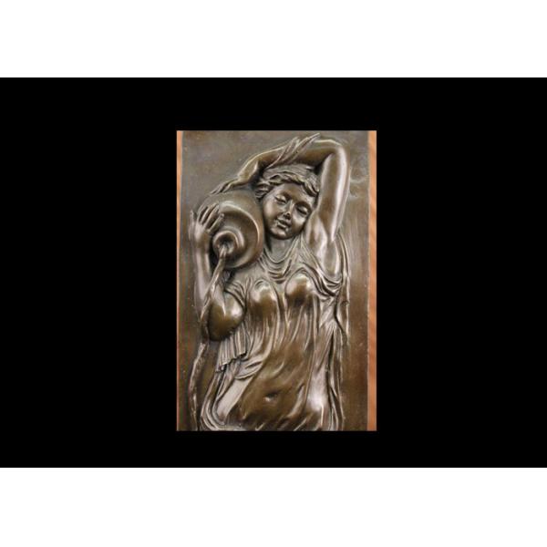 Точное редкое бронзовое искусство стены сброса, современный стиль скульптуры горельефа