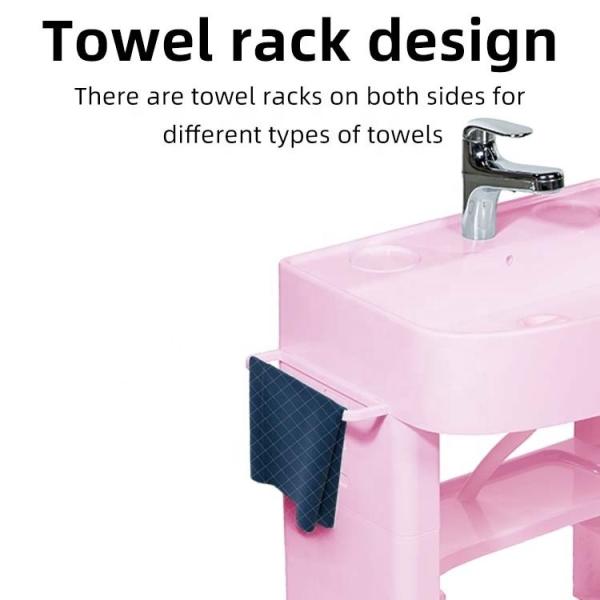 White Pink Baby Sink Bath Tub Infant Sink Tub Customized For 1-5 Years Old Kids Wash Basin