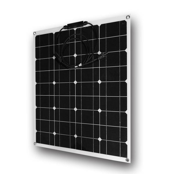 Weather Proof Semi Flexible Solar Panel 50W 18V Safety For Outdoor Sport