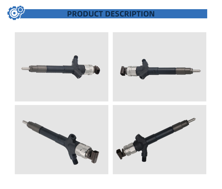Original Parts New Aluminum Common Rail Diesel Fuel Injector 095000-9560 1465A257 for L200 Engine