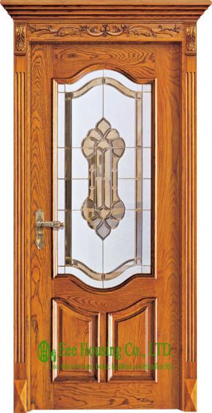 Lacquer Finish 40mm Solid Timber Entry Door For Apartment, Outward Opening External Door