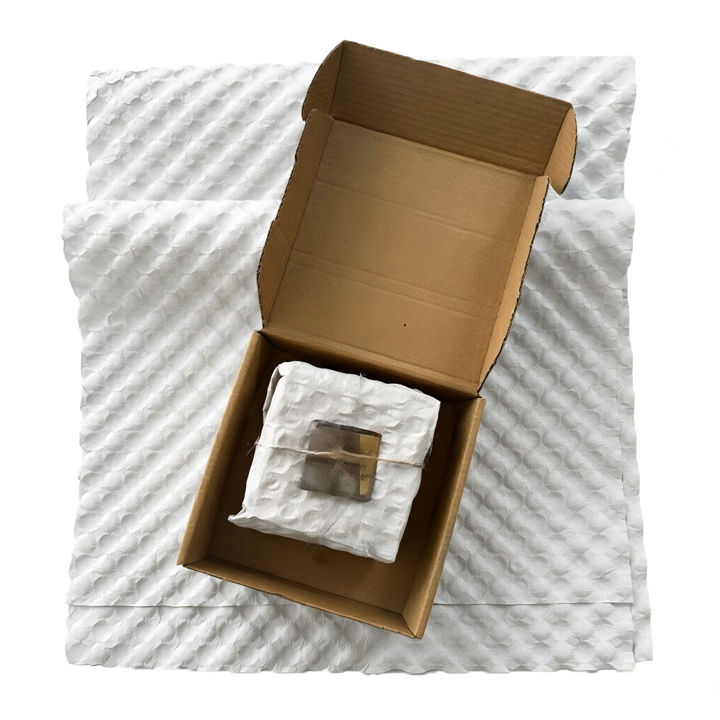 White Embossed Kraft Paper for Gift Box Inner Packaging – Bubble Texture Cushioning for Premium Gifts