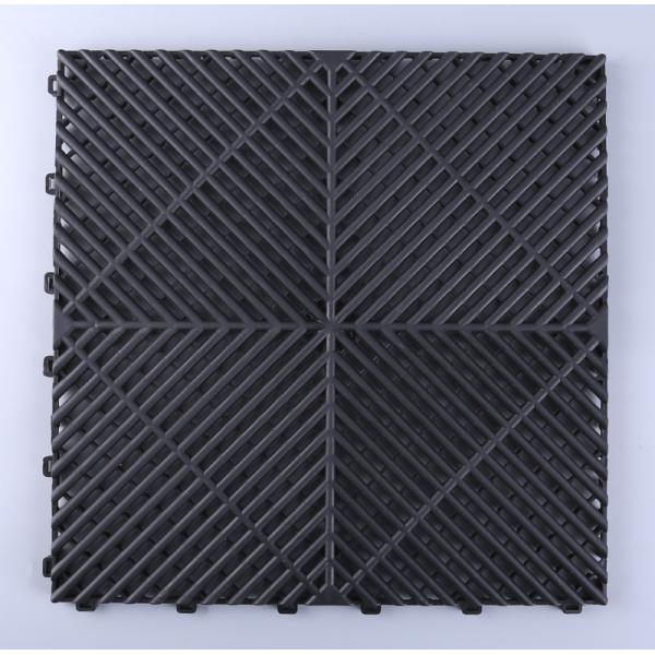 Interlocking Plastic PP Carwash Grating Floor 1.8cm Thickness for Garage Decking Tiles