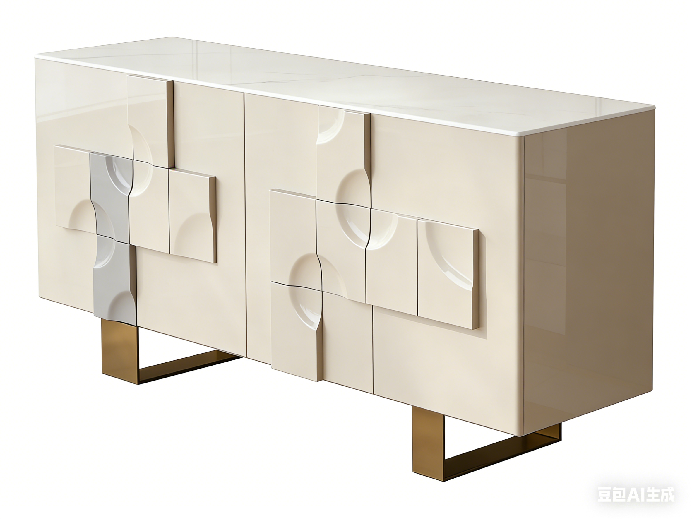 High Quality Modern and Simple Wood Sideboard Buffet Cabinet for Dining Room Storage
