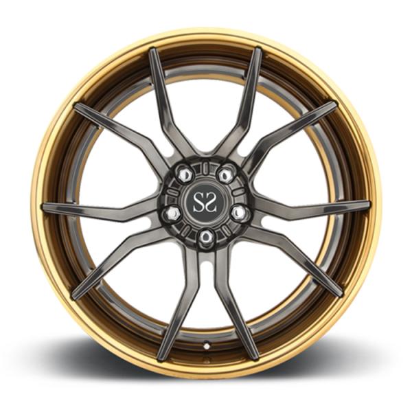 2 PC Forged Alloy Performance Rims 18 19 20 21 22 23 Inch Polished Golden For Ghost Wheels