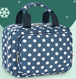 Travel Makeup Cosmetic Skincare Organizer, Toiletry Bag, Foldable Duffel Bag, Multiple Storage Compartments