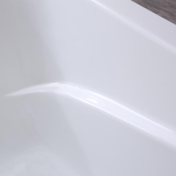 Simple Drop Acrylic Bathtub Handles Option Built in 850.000kg Package Gross Weight