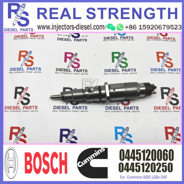 injetor comum 0445120060 do trilho da fonte da fábrica do bocal do injetor de combustível diesel 0445120250 para CUMMINS ISBe DAF6.7D 3.9D 4.5D