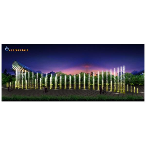 Нержавеющая сетка Большой сухой наружный напольный фонтан воды