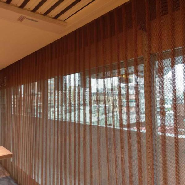 Aluminum Alloy Metal Coil Drapery Metal Mesh Curtain For Office Partition