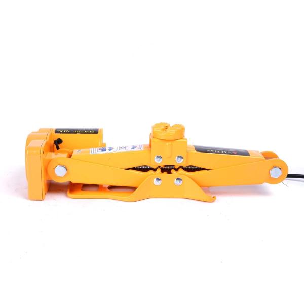 Yellow Electric Scissor Jack 120mm-350mm Lift Range 2 Ton 150W