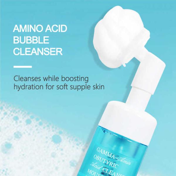 Sabón vegetariano natural sin acné Blanqueador para el cuidado de la piel Espuma para lavado facial Limpieza facial de espuma para el acné