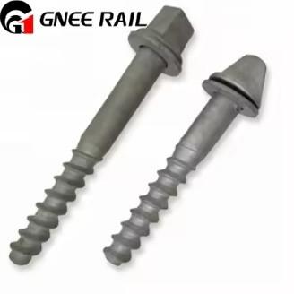 High Strength DHS35 Rail Screw Spike Rail Fasteners for W14 Railway Fastening System