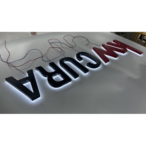 Custom 3d metal lettering backlight LED logo lettering acrylic backlight logo