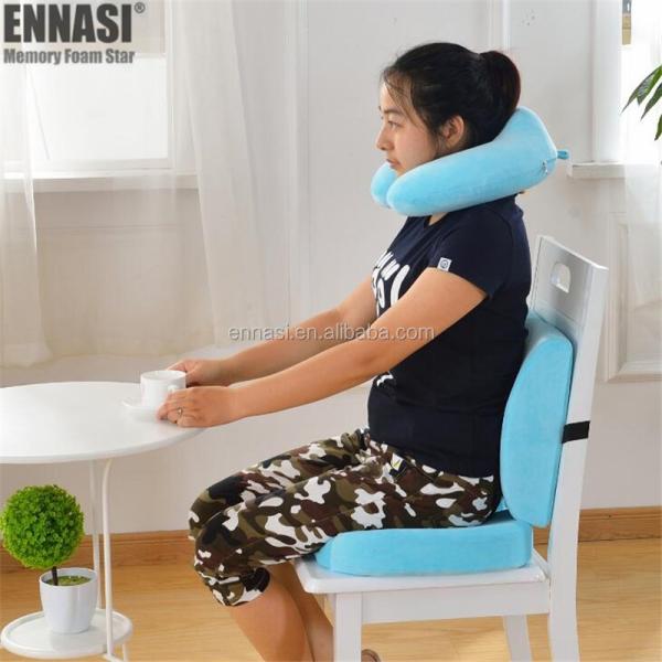 Office Chair Car Seat Memory Foam Lumbar Support Massage Cushion for Embroidery Logo