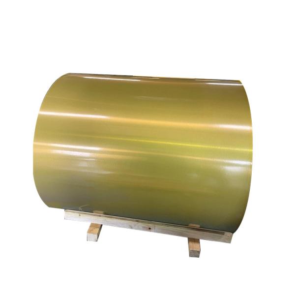Pe Color Coated Painted Aluminum Coil 3004 H24 Golden Color