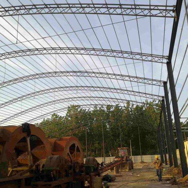 Solid H-shape Steel Beam Customized Steel Frame Hangar Workshop Warehouse with Water Proof and Hurricane Proof Features