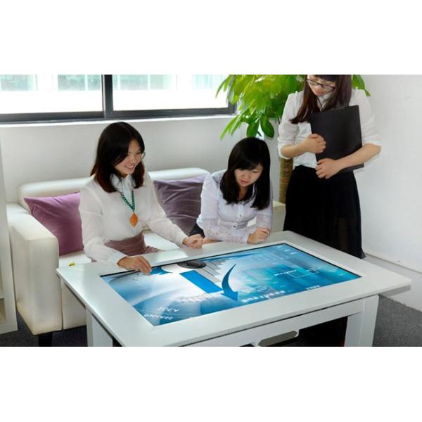 Lcd Interactive Smart Home Touch Screen Table Multi-Function Table With Computer For Kids / Family / Meeting