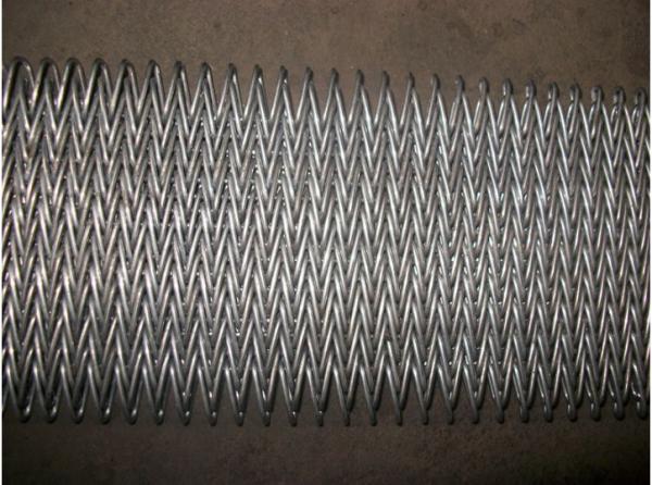 Correias transportadoras do metal profissional, transporte de correia de aço curvado resistente aos ácidos