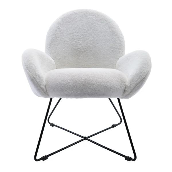 Practical Antiwear Velvet Dinning Room Chairs , Anti Scratch One Seater Sofa Chair