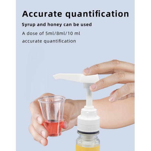 Pompe en plastique de distributeur de sirop de fermeture de catégorie comestible pour la main lavant UKS10 31 - 400