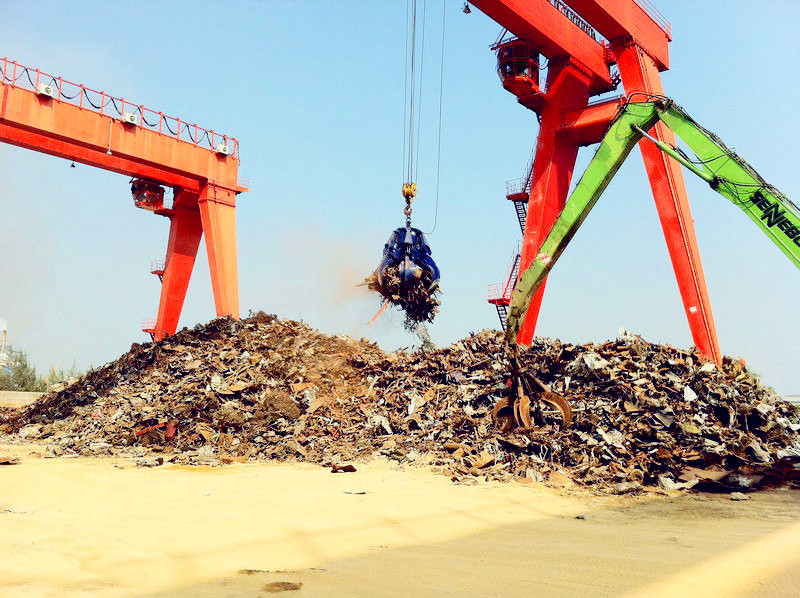 Customized MZ Double Beams Grab Gantry Crane 5t 10t 25t 32t 50t Double Girder Gantry Crane with Grab