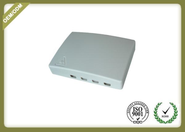 Indoor Wall Mount Fiber Optical Network Terminal Box 4 Cores ABS Material
