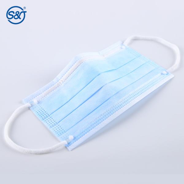 S&J Manufacture sales 3 ply Cotton earloop Non Woven Disposable Surgical mask Mouth Guard Cover Face Masks Respiration Cheap