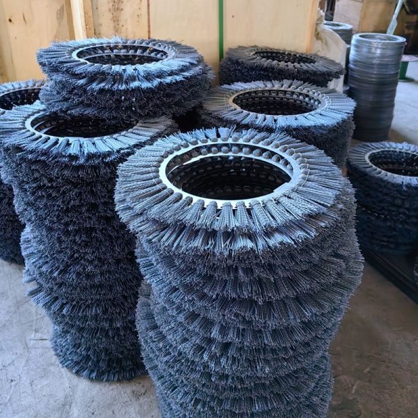 Sheet Metal Washing Machine Abrasive Nylon Wire Wheel Brushes for Cleaning