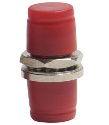 Adaptador redondo da fibra ótica da luva FC do PC cerâmico ou de bronze do tipo vermelho do quadrado do tampão para redes de CATV